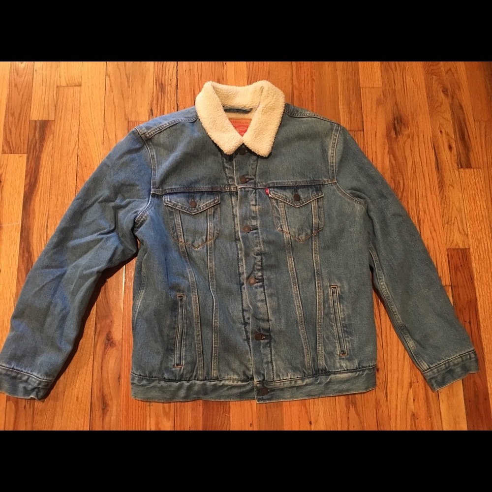 Levis Sherpa Denim Jacket Men’s Large